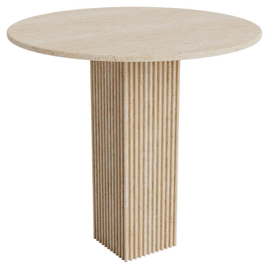 Contemporary Dining Table 'SOHO' by Norr11, Travertine For Sale