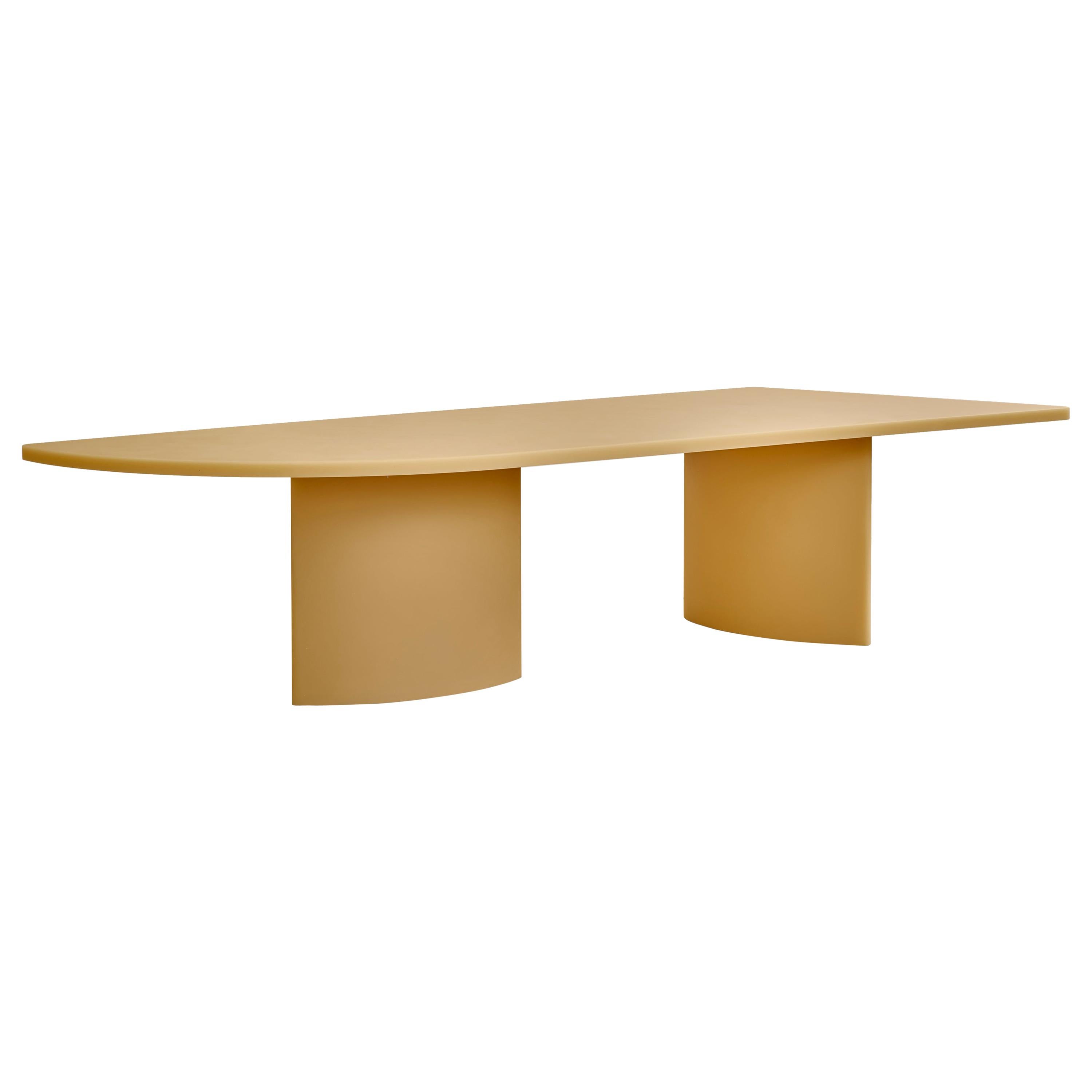Contemporary Resin Dining Table by Sabine Marcelis, SOAP Series, Honey Yellow