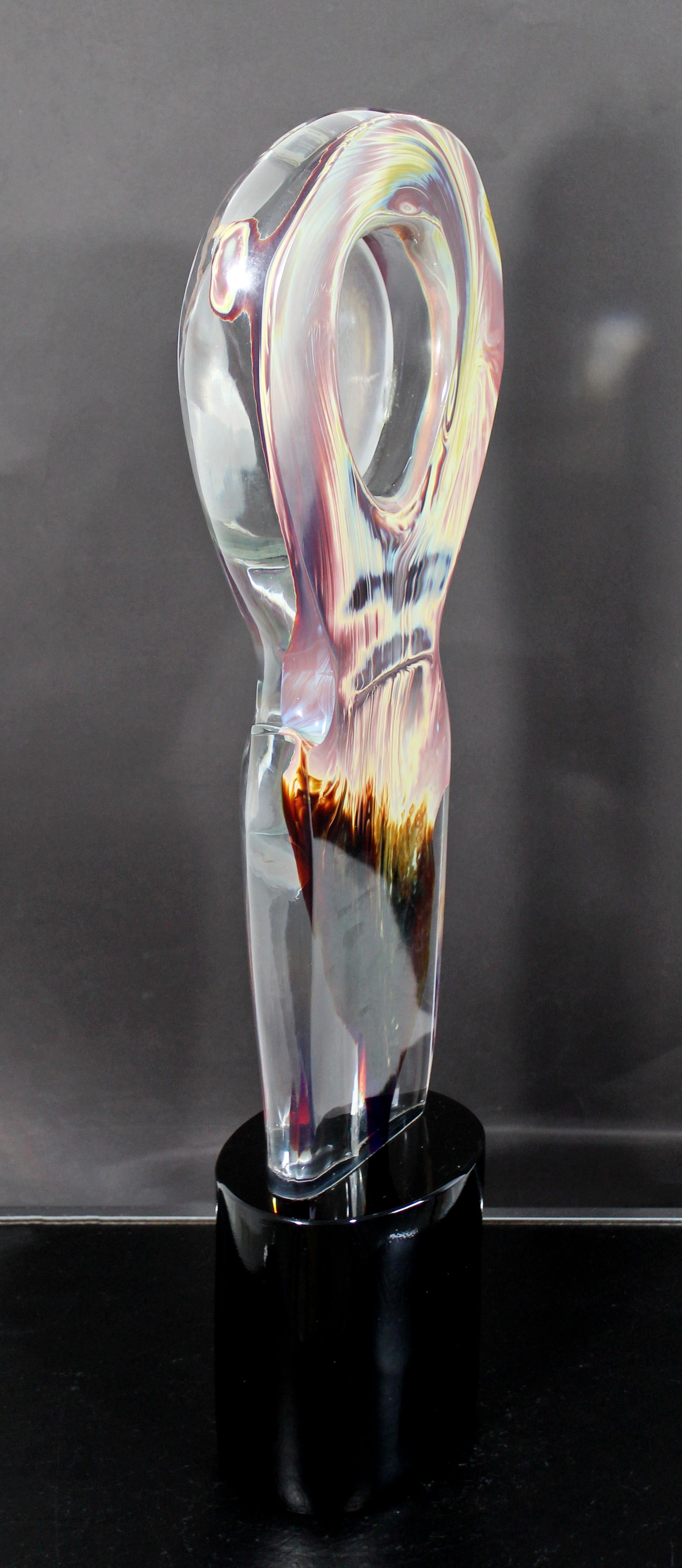 Contemporary Dino Rosin Murano Glass Table Sculpture Italian Figure Relax 2