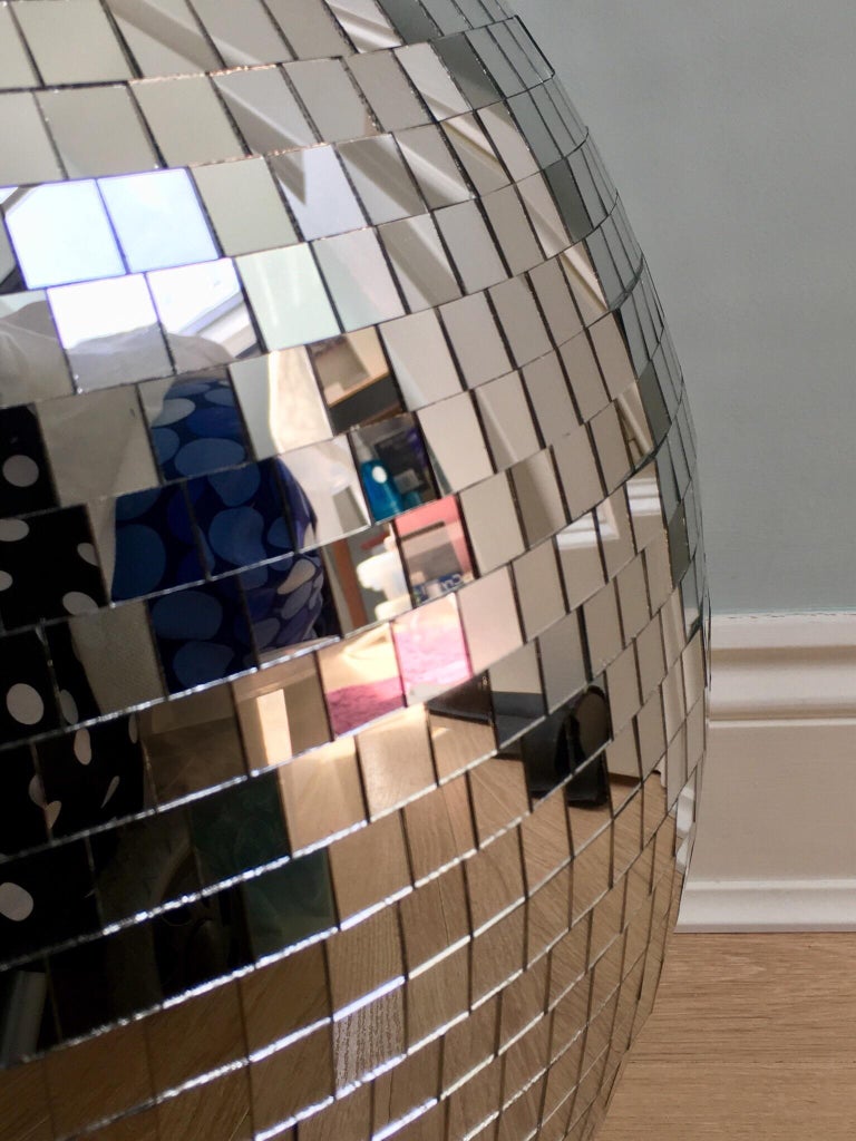 Contemporary Disco Glitter Mirror Ball For Sale at 1stdibs