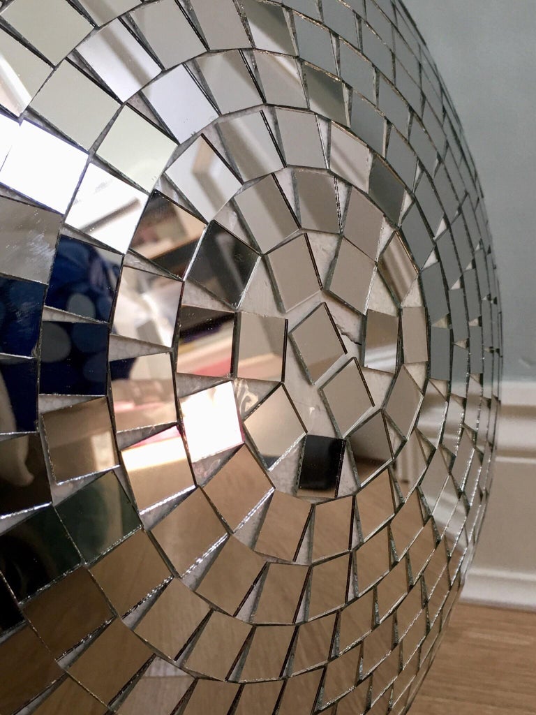Contemporary Disco Glitter Mirror Ball For Sale at 1stdibs