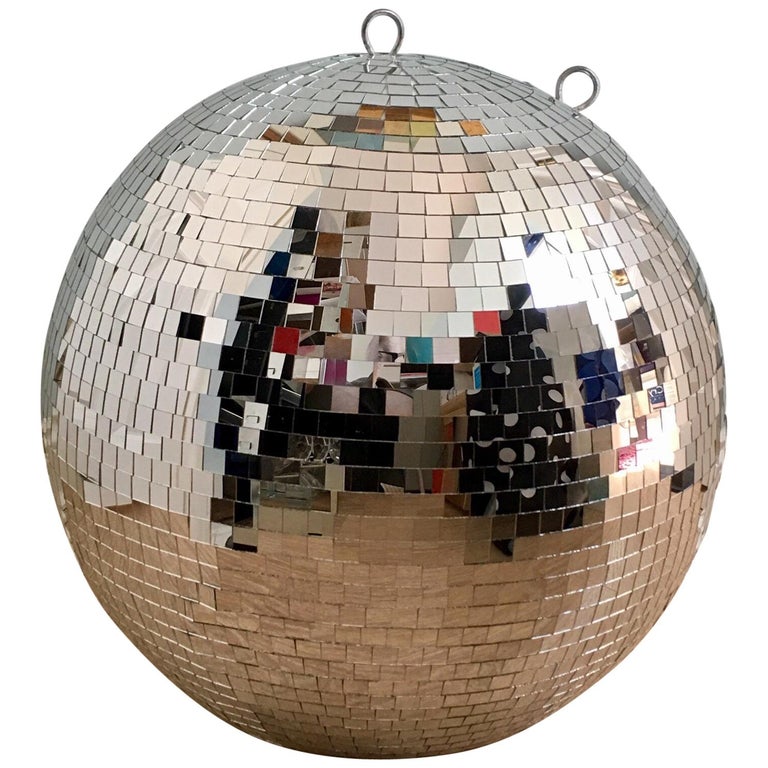 Contemporary Disco Glitter Mirror Ball For Sale at 1stdibs