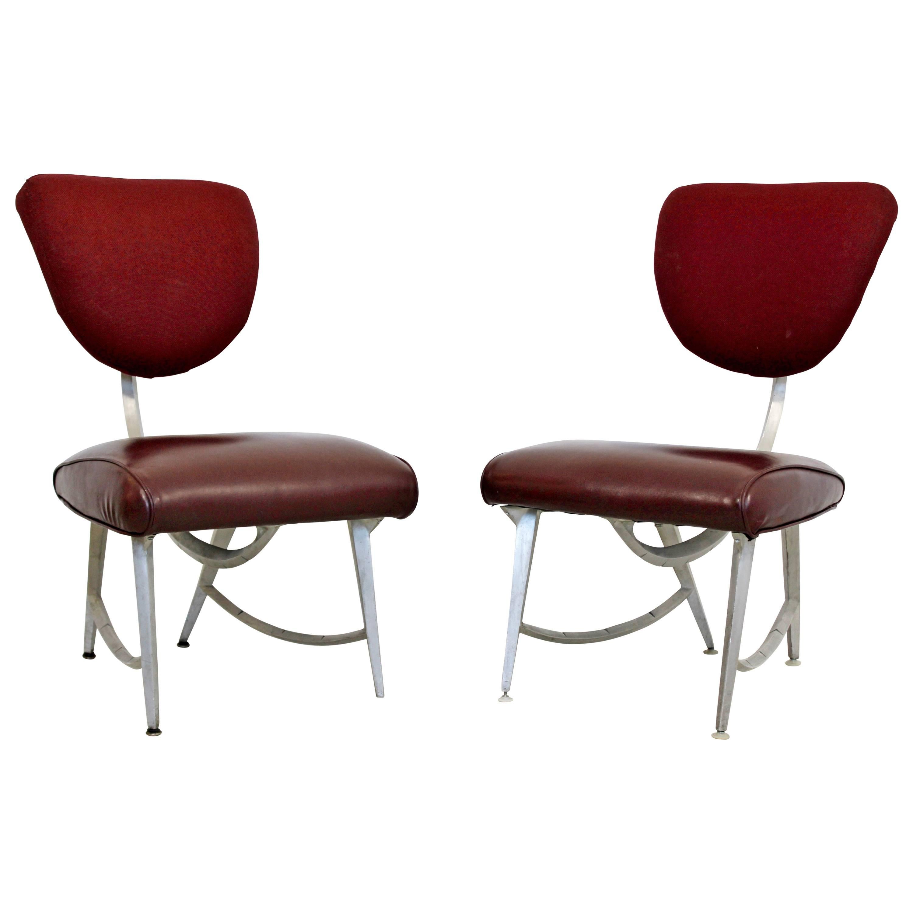 Contemporary Disney Quest Armillary Jordan Mozer Pair of Aluminum Side Chairs
