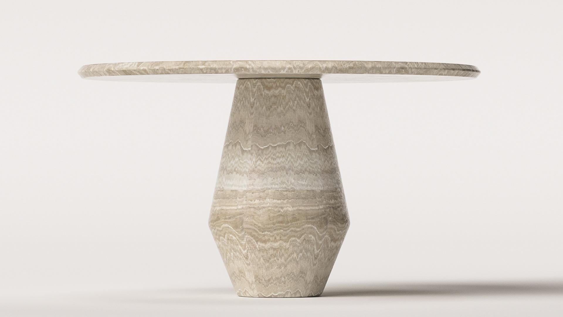 Stone Contemporary Dolmen - Circular Table by Arthur Vallin For Sale