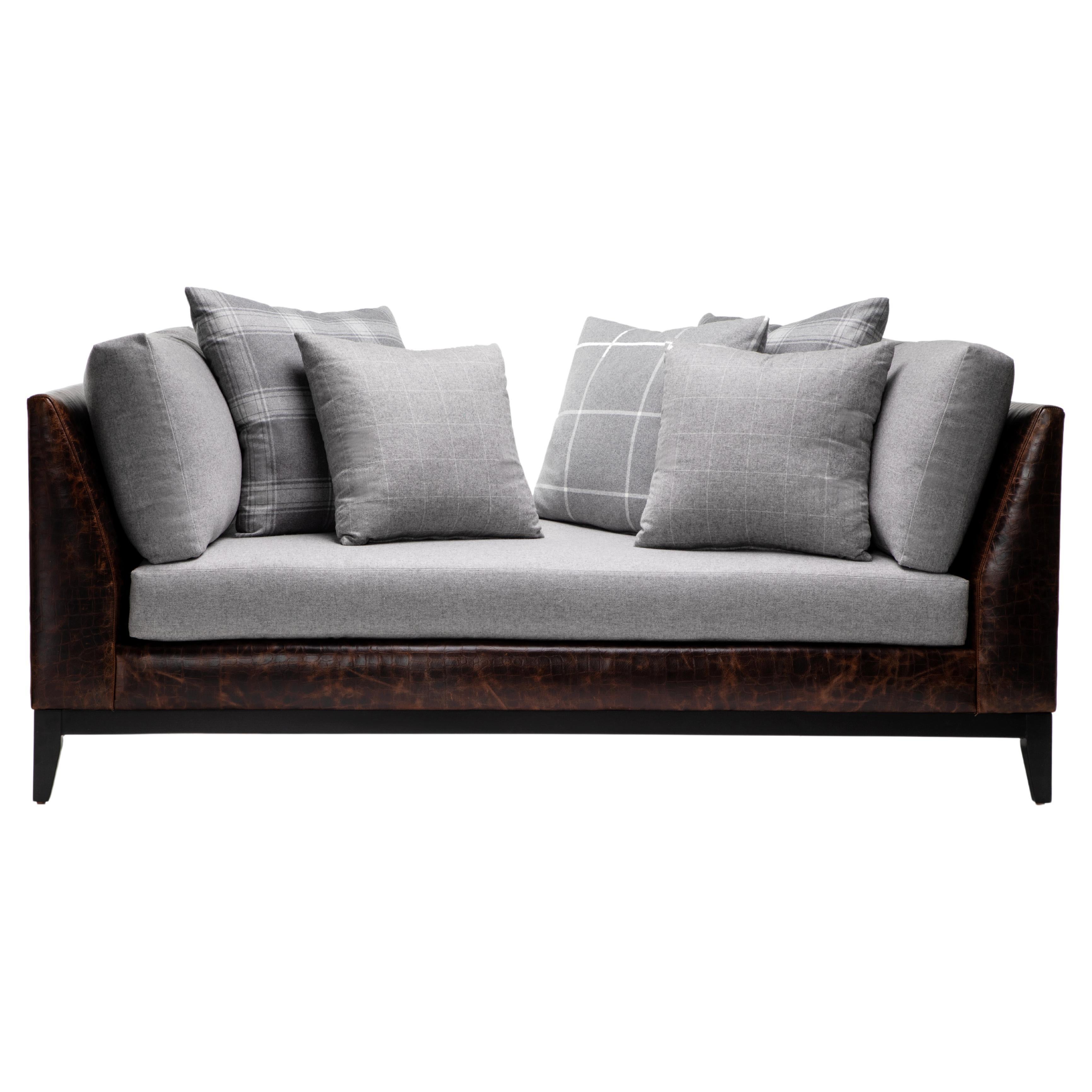 Contemporary Domenico Daybed Handcrafted by James by Jimmy Delaurentis