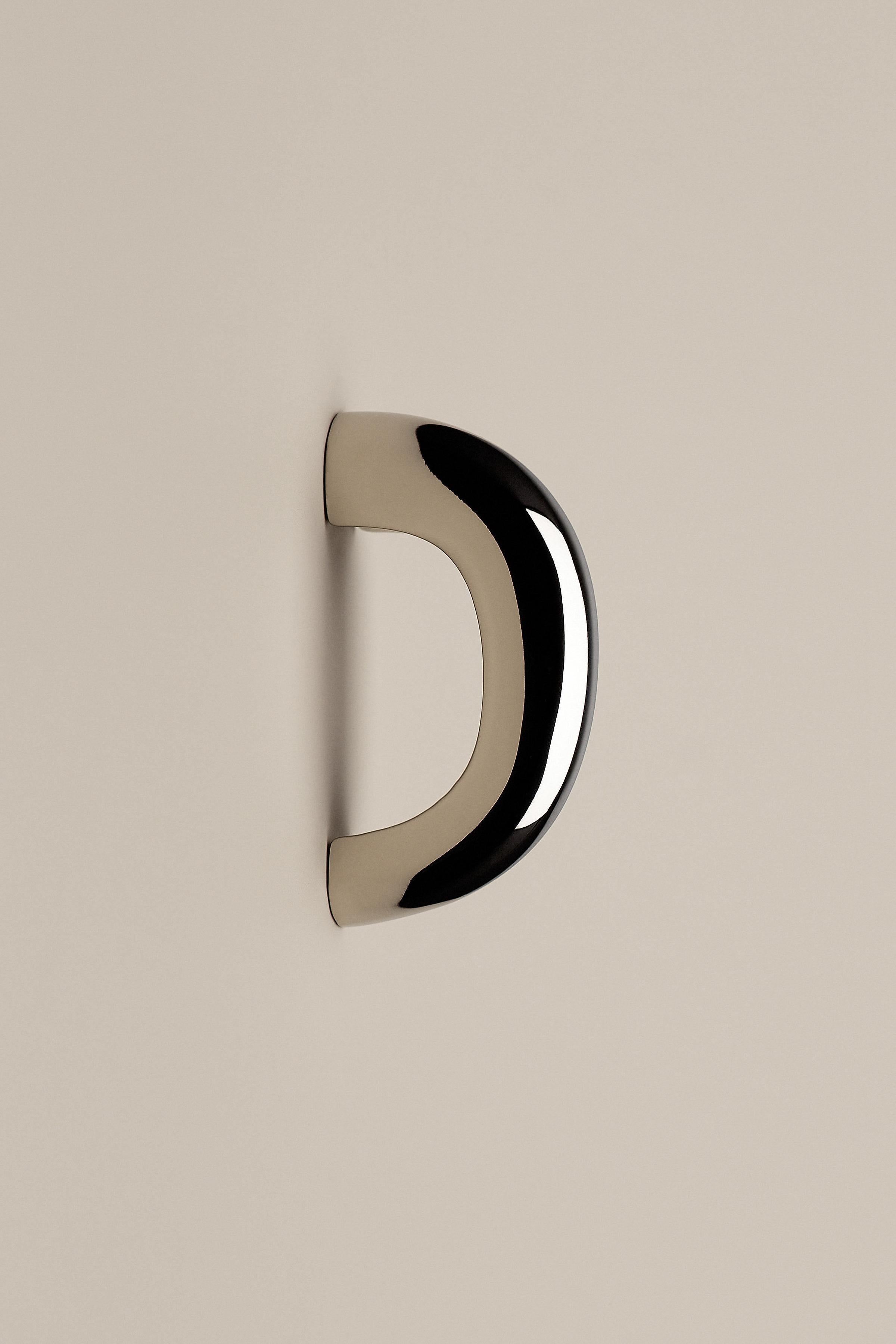 Contemporary Door Handle / Knob 'Burly' by Spaces Within, Dark Brass For Sale 5