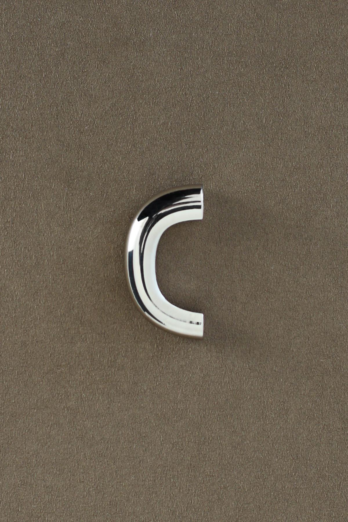 Contemporary Door Handle / Knob 'Burly' by Spaces Within, Dark Brass For Sale 3