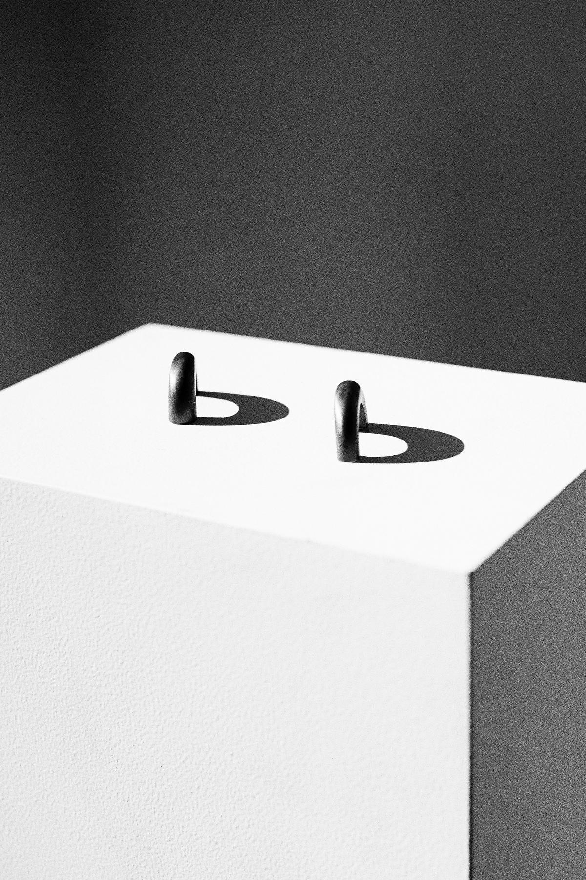 Poignée de porte / bouton contemporain 'Burly' par A Space Within, nickel poli Neuf - En vente à Paris, IDF