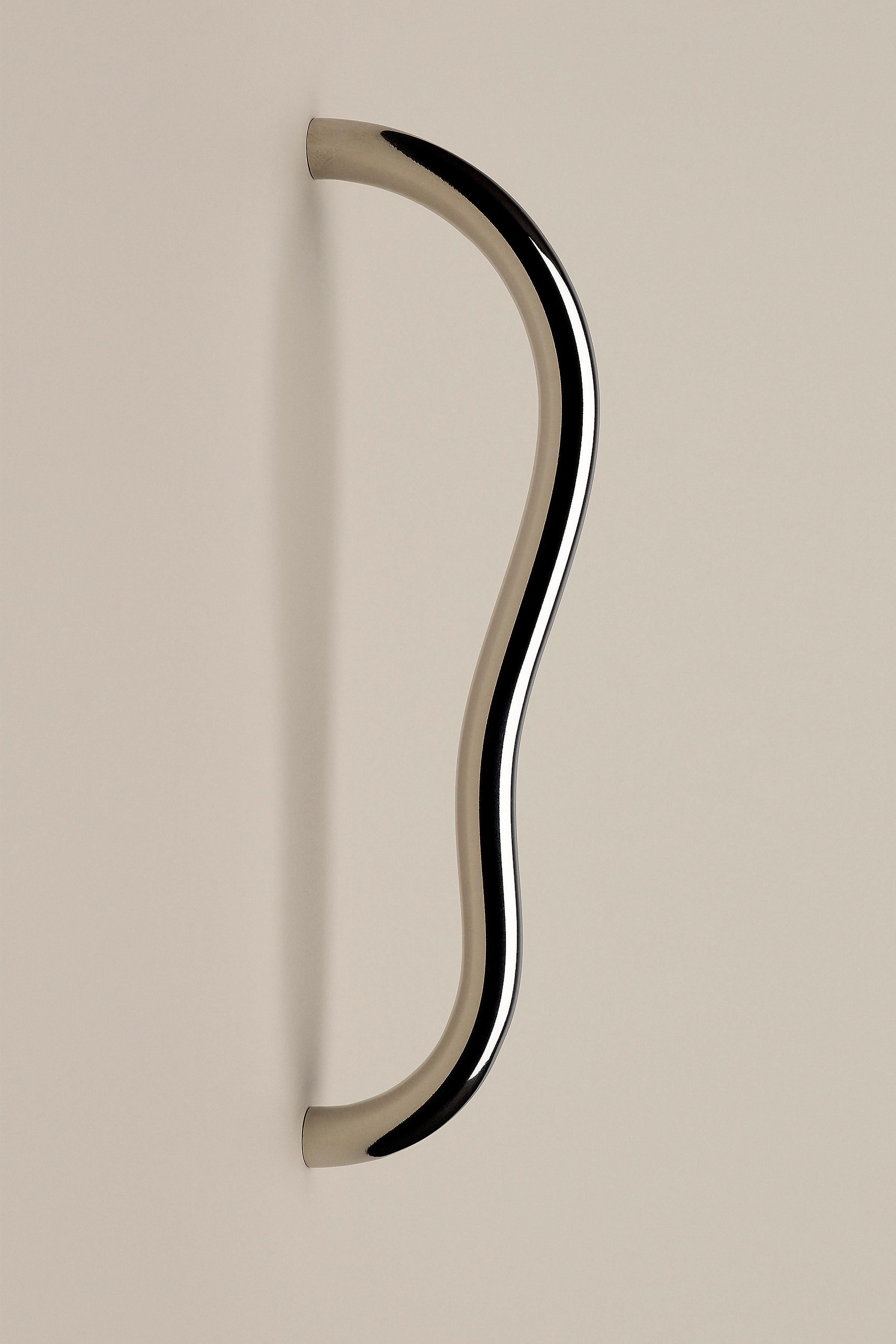 Contemporary Door Handle / Knob 'Limber' by Spaces Within, Amber Brass For Sale 4