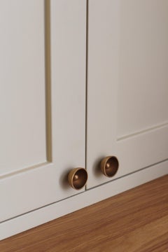 Contemporary Door Handle / Knob 'Tender' by Spaces Within, Amber Brass