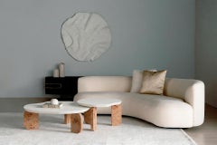 Contemporary Dornes Nesting Couchtisch Set/2, Eiche Root, Handmade by Greenapple