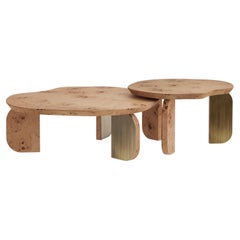 Mesas nido y apilables de madera