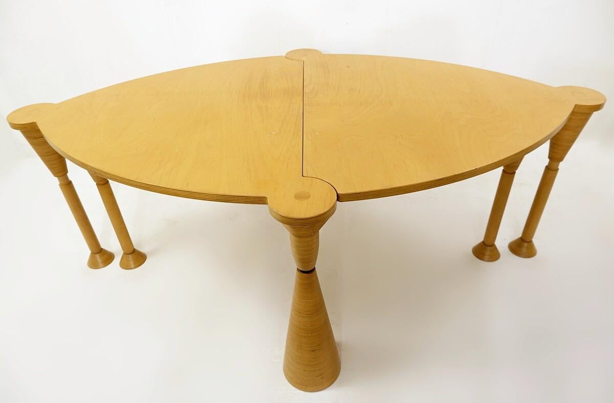 Contemporary Double Extending Table by Baudouin Fettweis 4