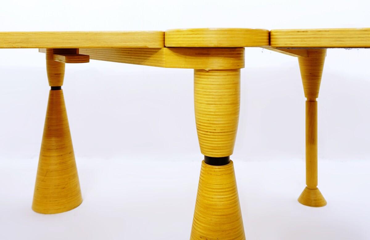 Contemporary Double Extending Table by Baudouin Fettweis 6