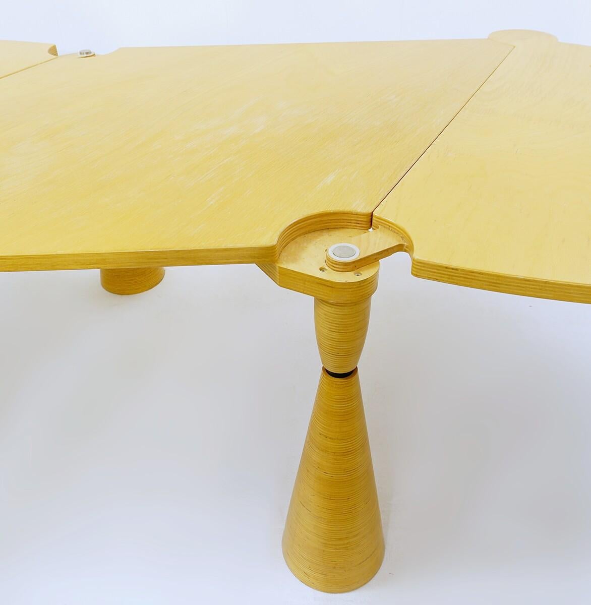 Contemporary Double Extending Table by Baudouin Fettweis 2