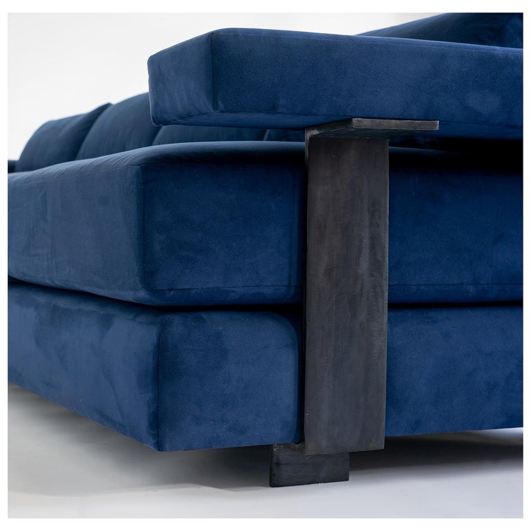 Sofa Contemporary Down Filling Classical Modern with Hand Carved Steel