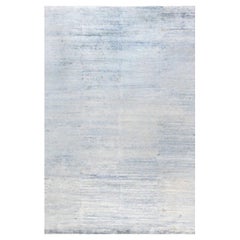 Contemporary 'Dreamy' Beige, Blue High-Low Rug by Doris Leslie Blau