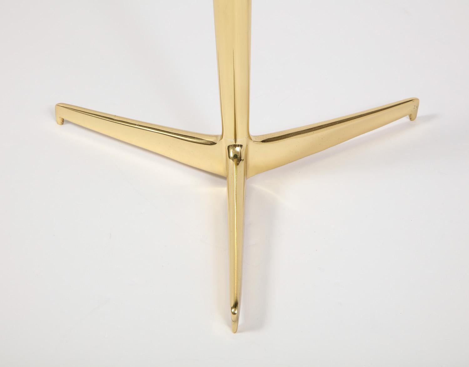 Brass Contemporary Drinks Table