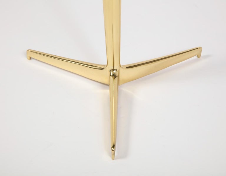 Brass Contemporary Drinks Table