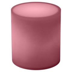 Contemporary Drum Epoxy Resin Beistelltisch / Hocker In Gradient Pink von Facture