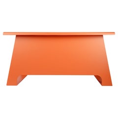 Mesa auxiliar de diseño holandés contemporáneo Metal Interior Exterior/ Naranja Salmón