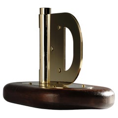 Contemporary Dutch Design Harm De Veer Kerzenständer Messing Holz Oak handgefertigt