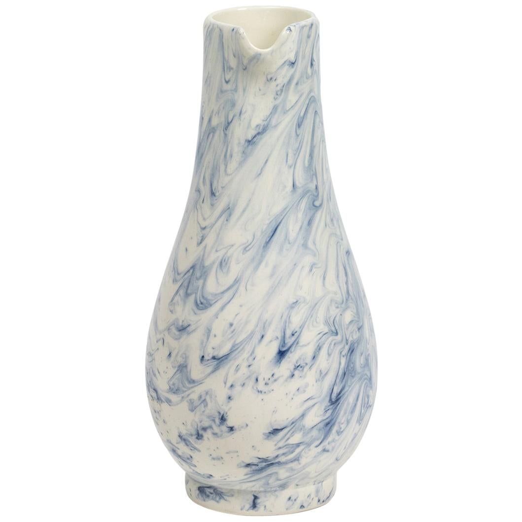 Contemporary Earthenware Jug with Interpretation of Traditional Creamware Forms For Sale