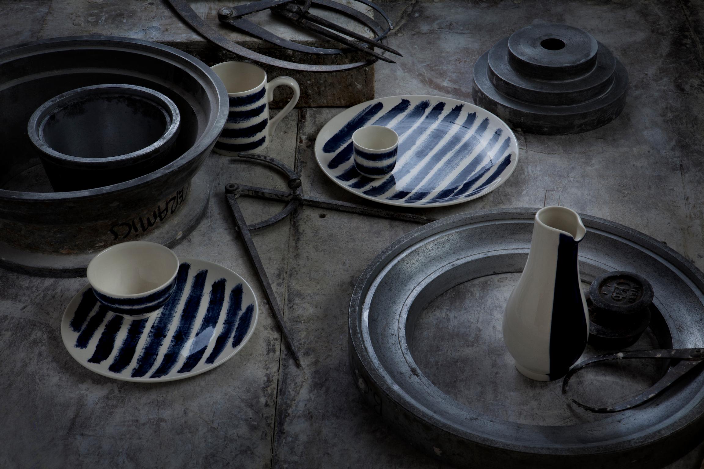 Indigo Rain, 1882 Ltd. with Faye Toogood. Designer Faye Toogood’s addition to her range of ceramic designs for 1882 Ltd. puts a fresh spin on the forms and traditions of English creamware. Indigo Rain adds a touch of contemporary flair to the homely
