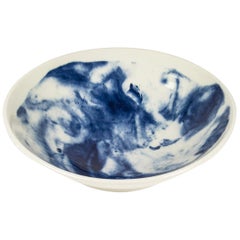 Earthenware Medium Bowl with Interpretation of Traditional Creamware