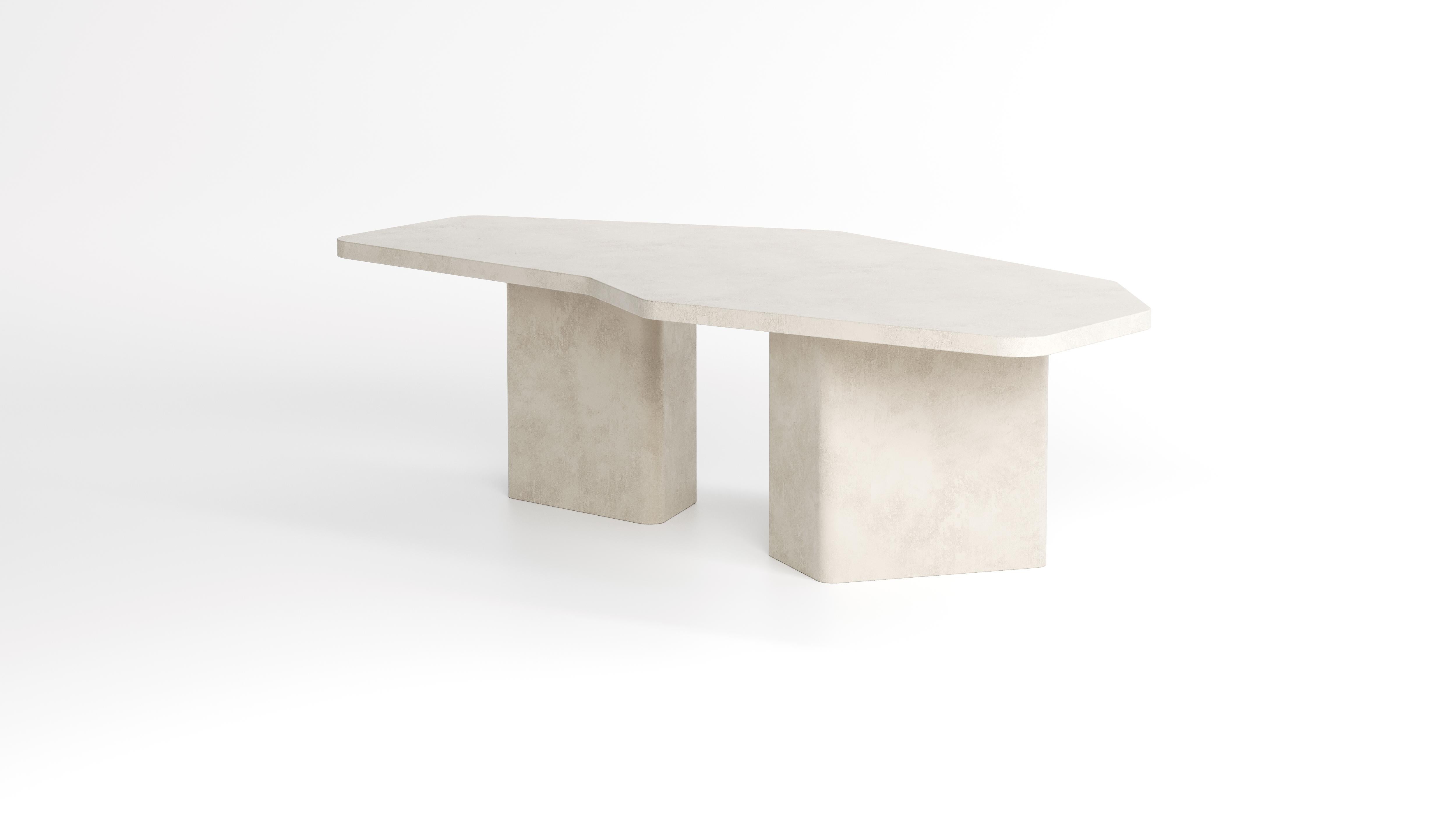 Hand-Crafted Contemporary Earthy Douglas 260 cm long Dining Table by Armand & Francine For Sale