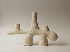 Contemporary Earthy forest candelabra 02 handcrafted by Jan Ernst