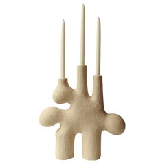 Contemporary Earthy forest candelabra 03 handcrafted by Jan Ernst