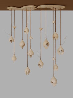 Contemporary Earthy Harvest Chandelier Small Handcrafted by Jan Ernst