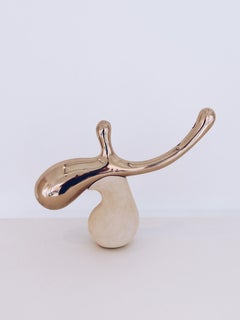 Contemporary Earthy Tide Candelabra 03 (Bronze) handcrafted by Jan Ernst