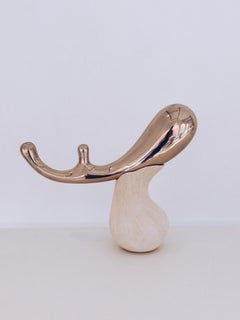 Contemporary Earthy Tide Candelabra 04 (Bronze) handcrafted by Jan Ernst