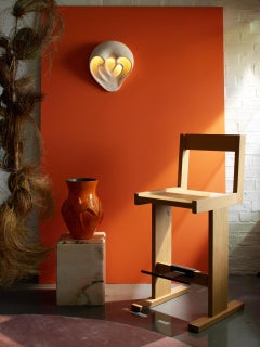 Contemporary Earthy Time Warp Wall Sconce Handcrafted by Jan Ernst