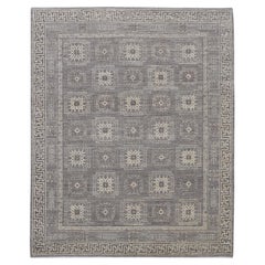 Alfombra Contemporánea de Lana Inspirada en Sultanabad Rugs 8'x10' Tonos Tierra