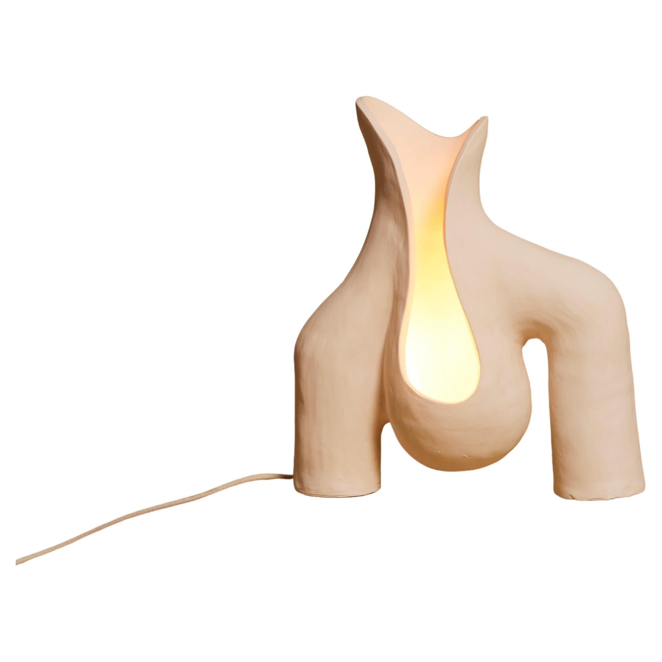 Lampe de table Contemporary Earthy Womb 02 Fabriquée à la main par Jan Ernst