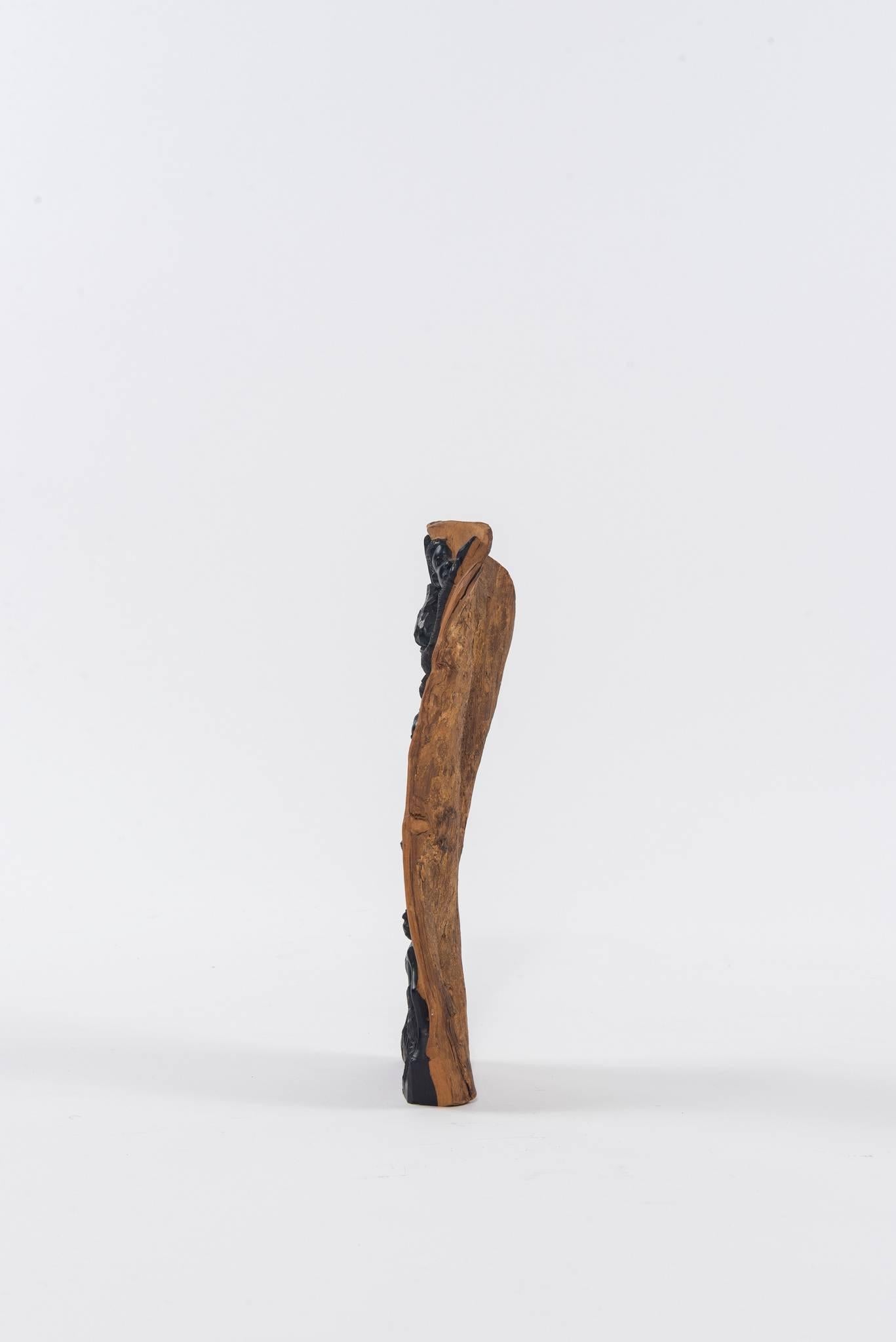 Une belle pièce de collection contemporaine de l'arbre de vie en ébène Makondé avec une sculpture en bois incroyablement détaillée.