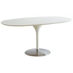 Contemporary Eero Saarinen Style Oval Tulip Table