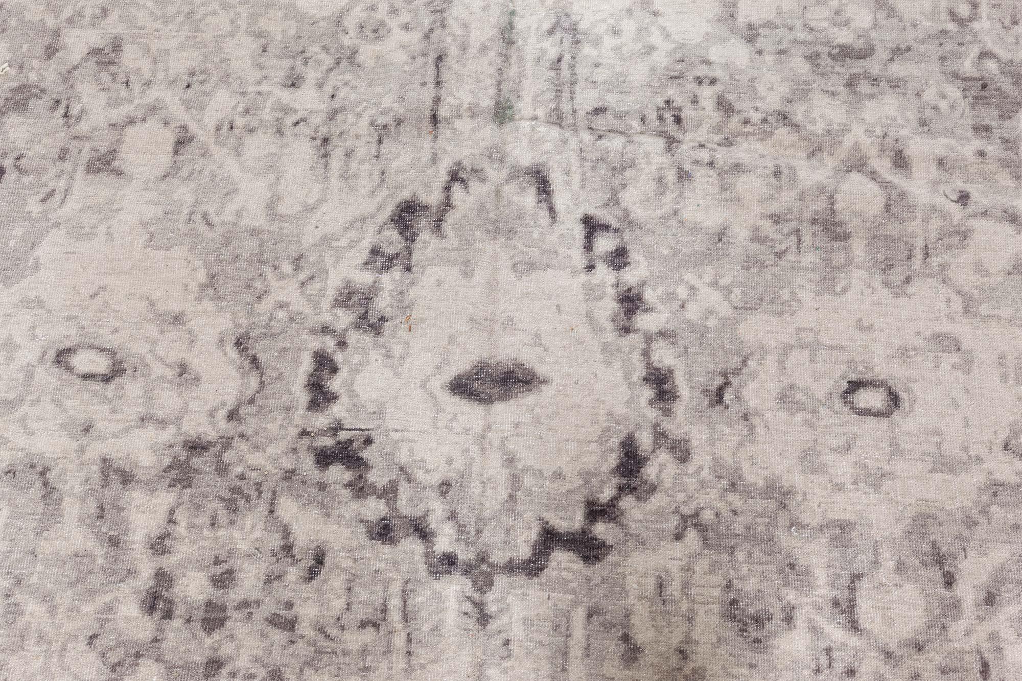 Contemporary eggplant beige handmade wool rug by Doris Leslie Blau
Size: 8'10