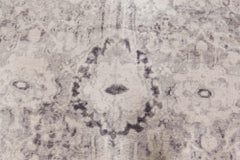 Contemporary Eggplant Beige Handmade Wool Rug by Doris Leslie Blau