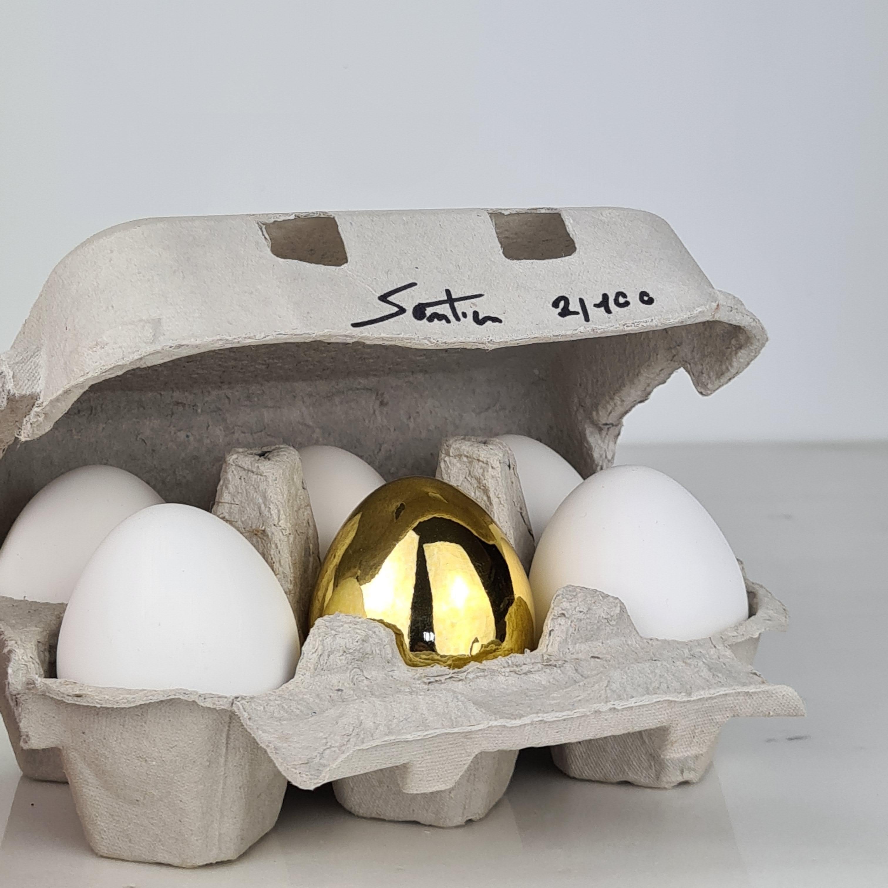 Fait main « Eggs Carton The Best » contemporain, toutes les pièces numérotées, fabriquées à la main en Italie en vente