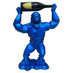 Contemporary Eight Foot Gorilla with Champagne Bottle
