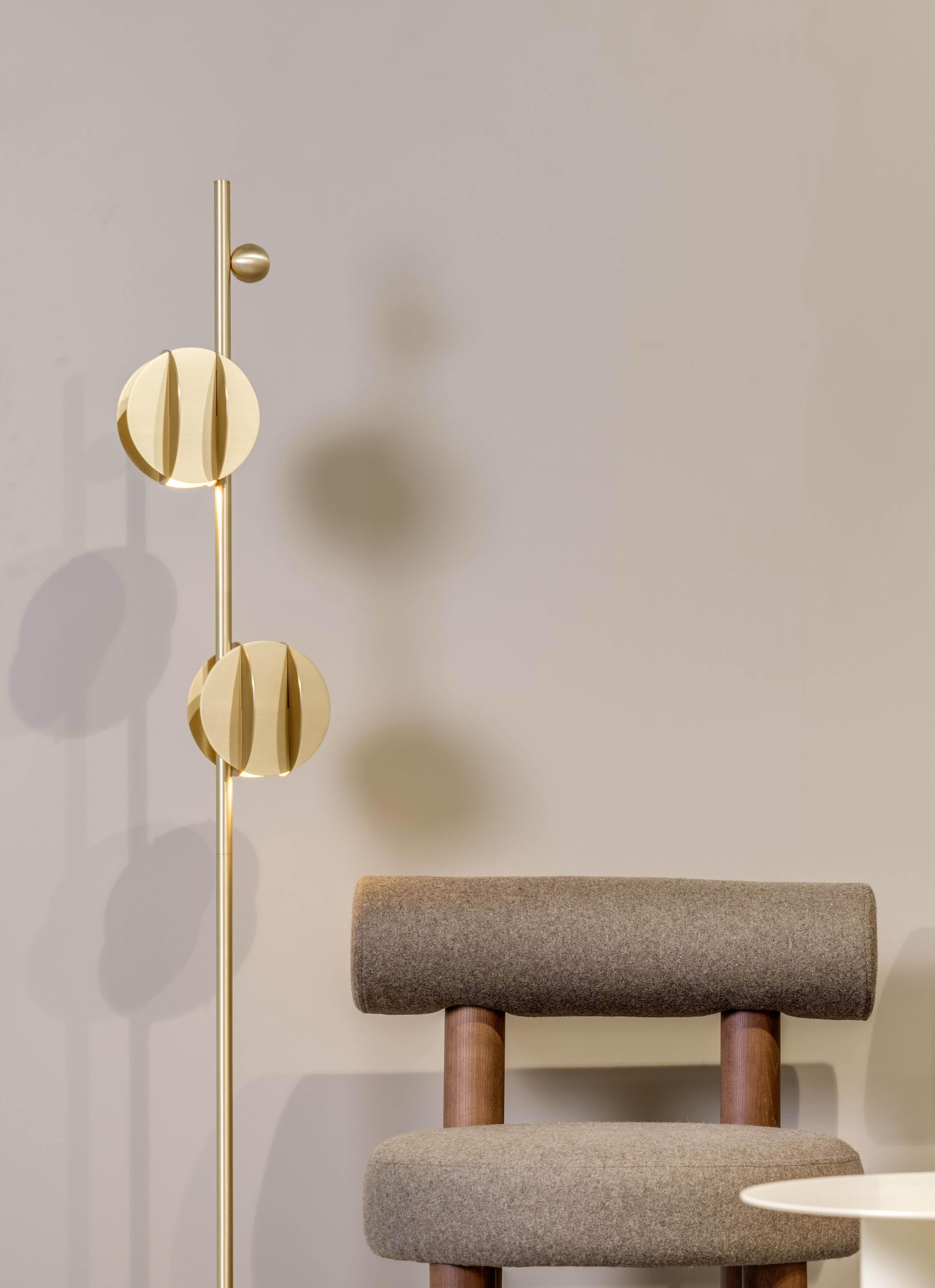 Ukrainian Contemporary 'EL Floor Lamp' CS1 by NOOM, Brass For Sale