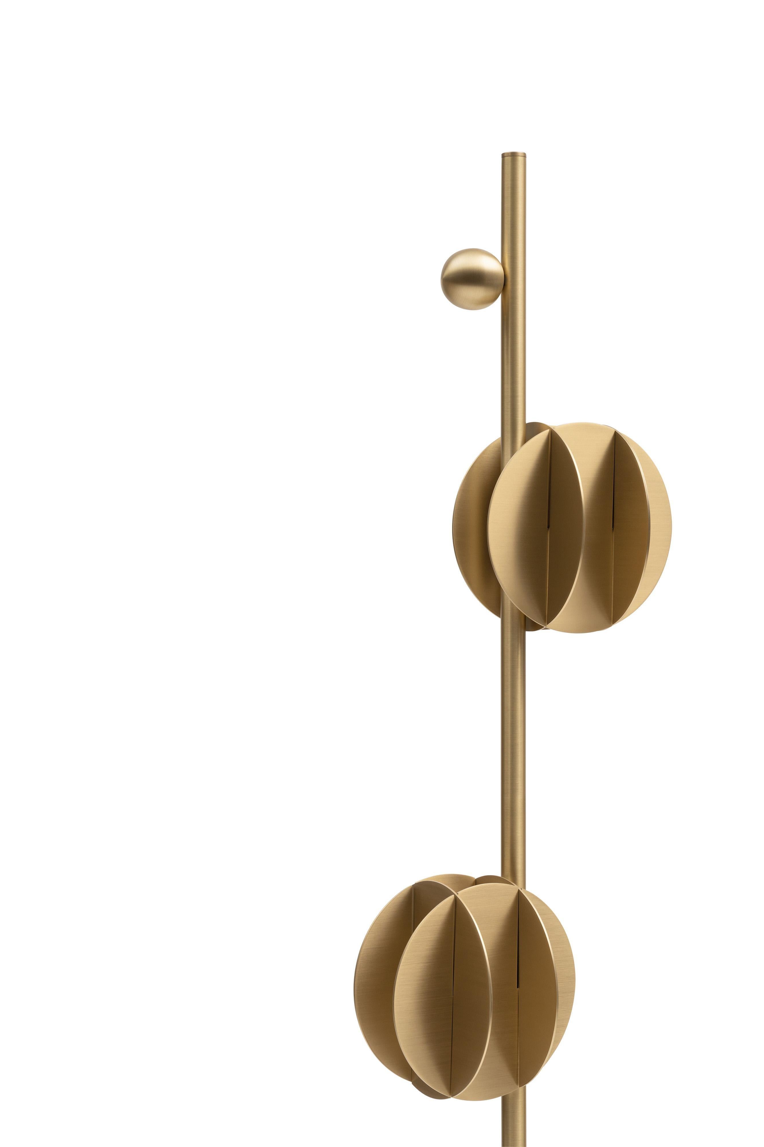 Contemporary 'EL Floor Lamp' CS1 by NOOM, Brass In New Condition For Sale In Paris, FR