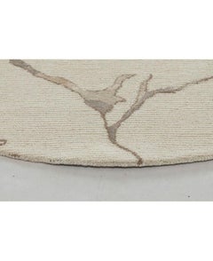 Contemporary Elegance: 5'x5' Hand-Tufted Round Modern Rug