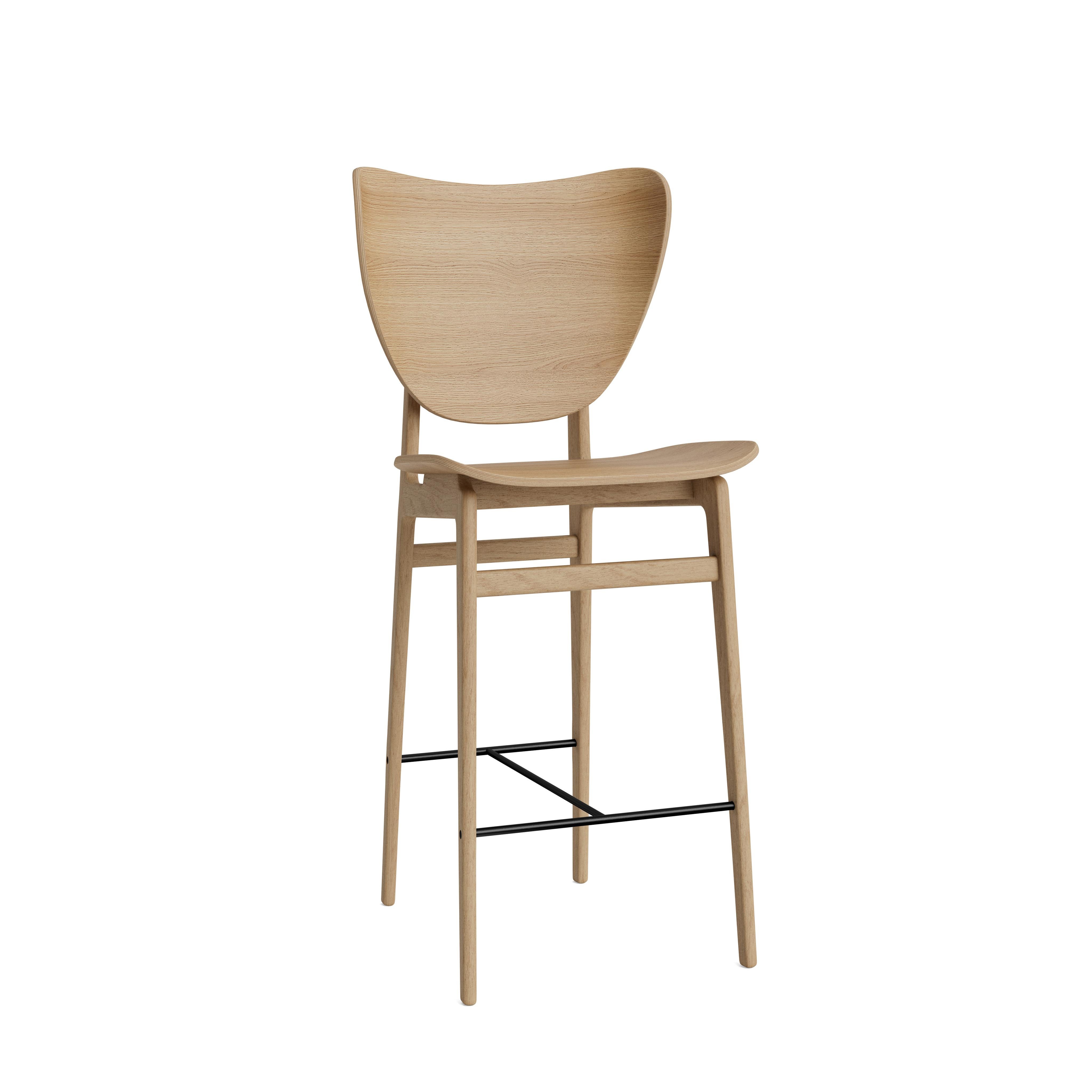 Contemporary 'Elelphant' Bar Chair by Norr11, Black Oak For Sale 5