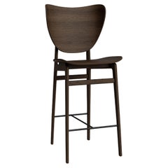 Contemporary 'Elephant' Bar Chair by Norr11, Dark Smoked Oak