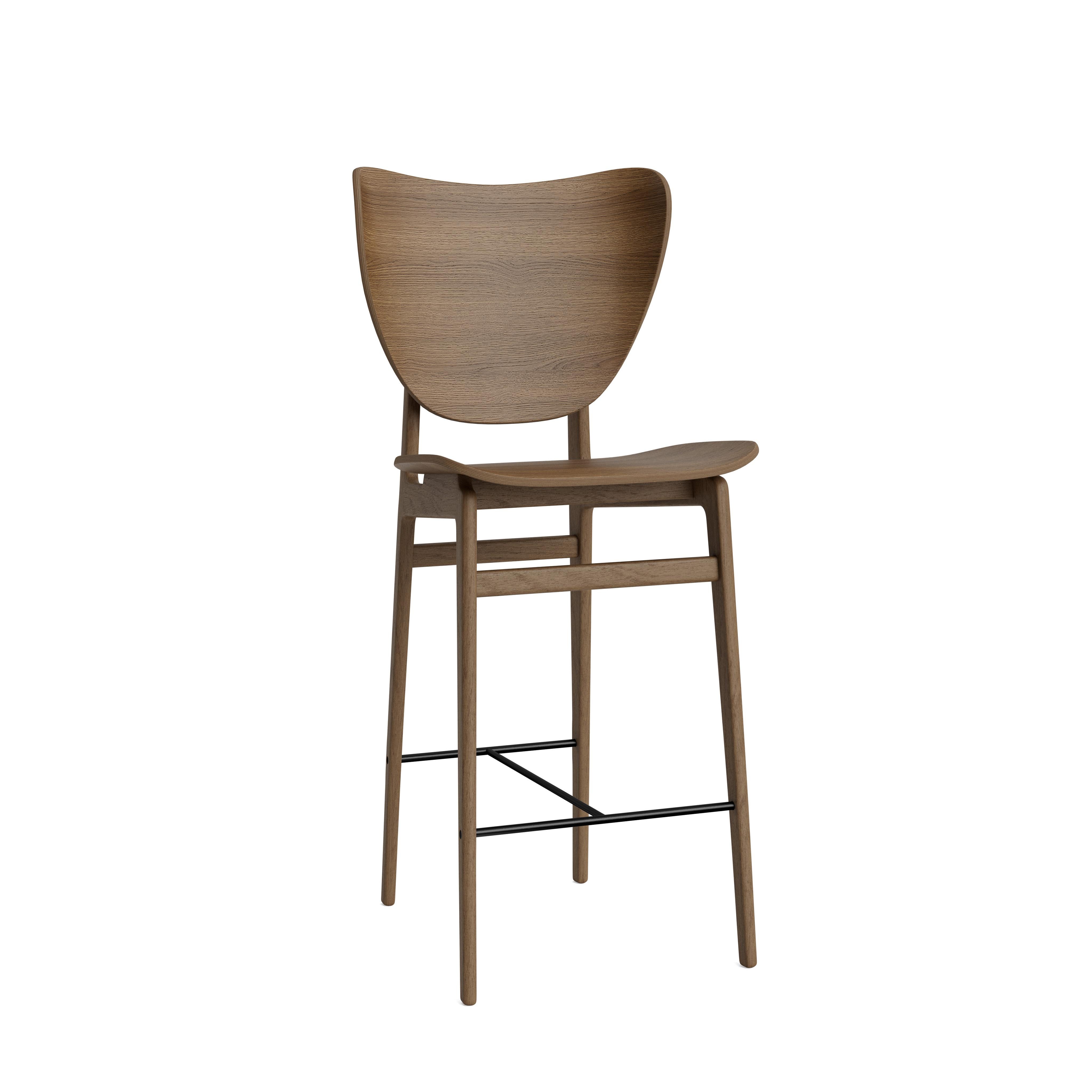 Elephant Bar Chair
Signed by Rune Krøjgaard & Knut Bendik Humlevik for Norr11. 

Dimensions: H. 101 cm x W. 46 cm x 52 cm  SH. 65 cm

Model shown on the picture:
Wood: Light Smoked oak

Wood types available: natural oak / light smoked oak / dark